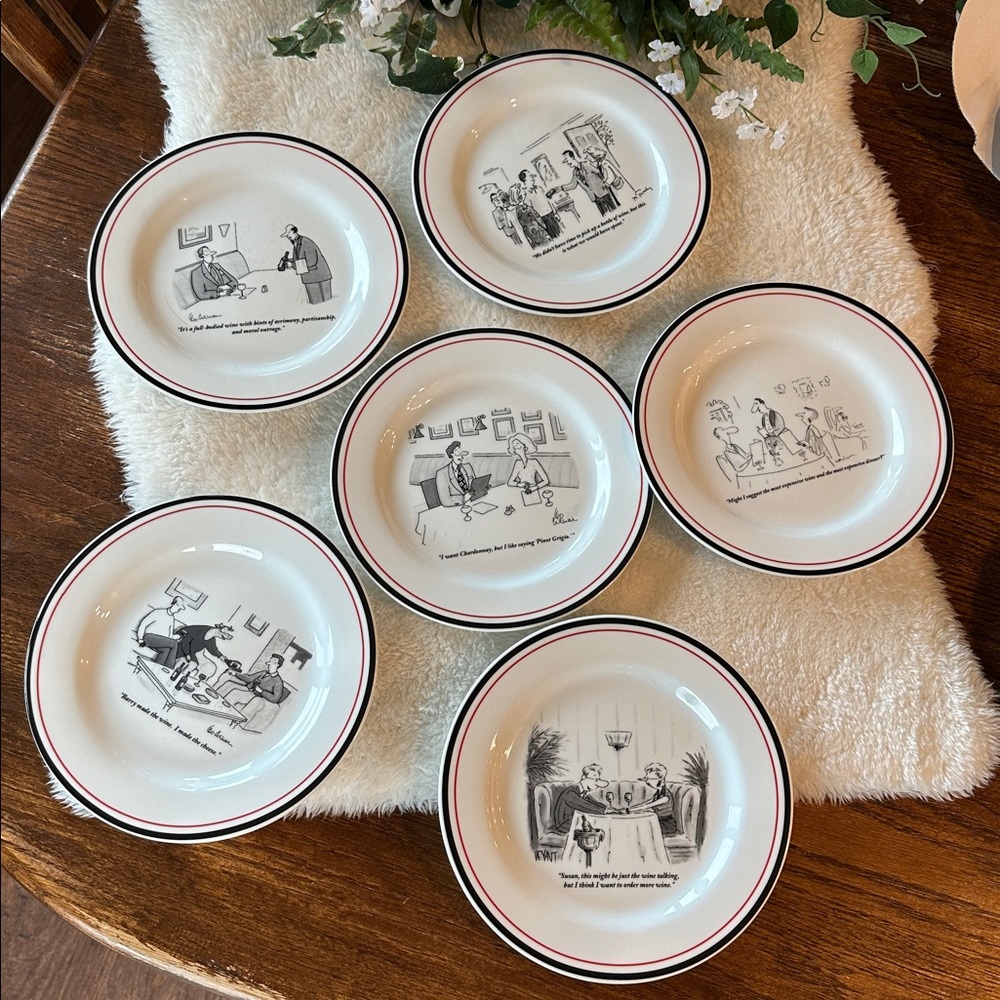 New Yorker cheese plates. Collector